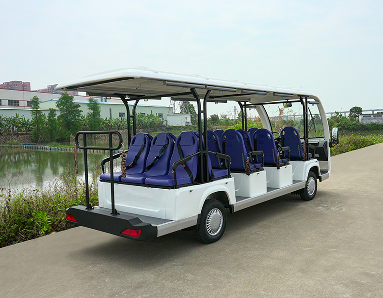 14座公交車座椅電動觀光車高爾夫球車酒店景區樓盤物業度假村接待車看房車四輪電瓶車8座11座14座觀光車(圖3)